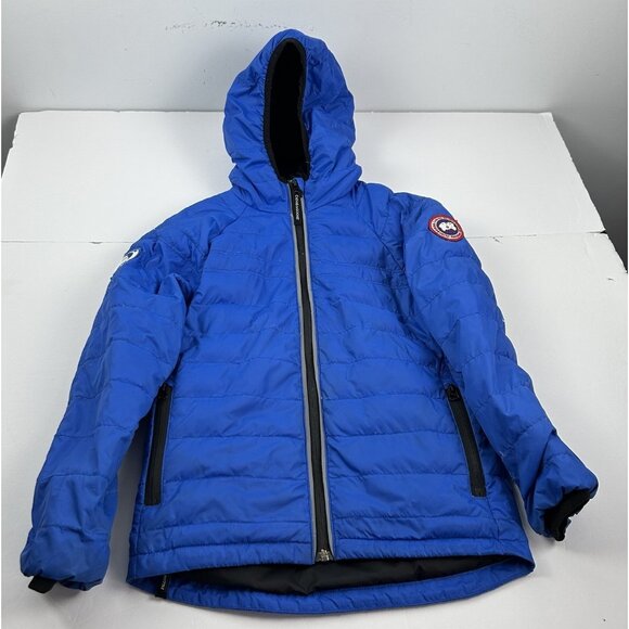 Canada Goose Boys Youth Sherwood Puffer M 10-12 Royal Blue 5070ypd Authentic - Picture 1 of 16